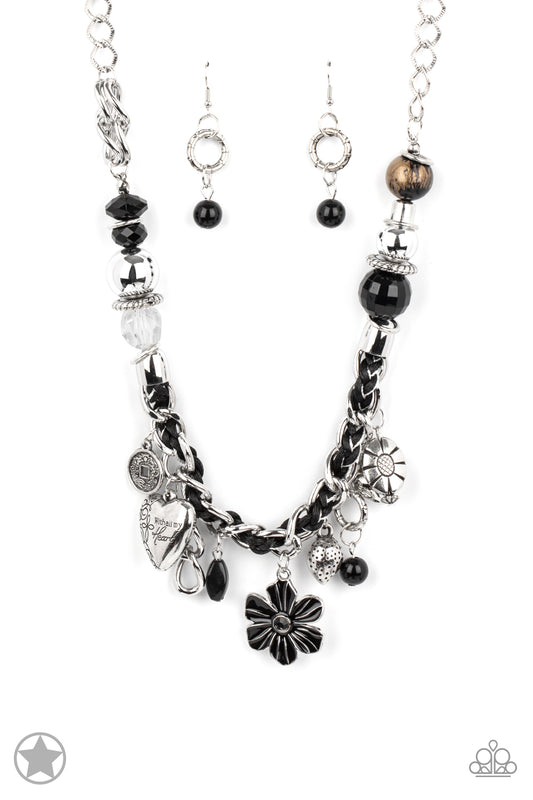 Charmed I'm Sure Black Necklace