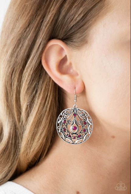 Choose To Sparkle Purple Earring