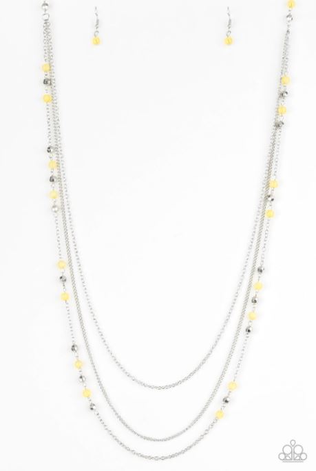 Colorful Cadence Yellow Necklace