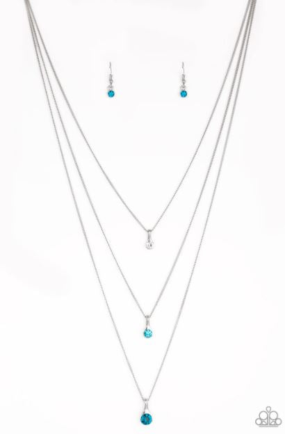 Crystal Chic Blue Necklace