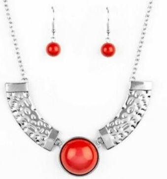 Egyptian Spell Orange Necklace