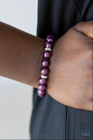 Exquistely Elite-Purple Bracelet