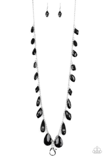 Glow And Steady-Wins The Race Black Lanyard