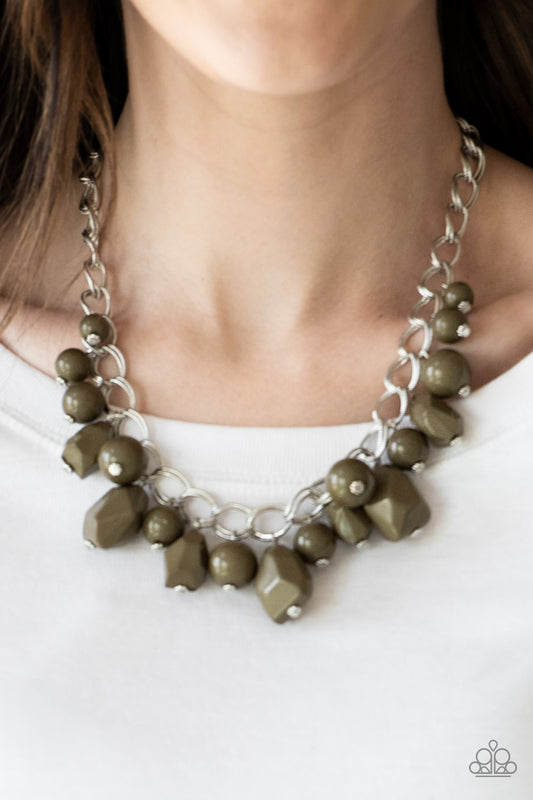 Gorgeously Globetrotter Green Necklace