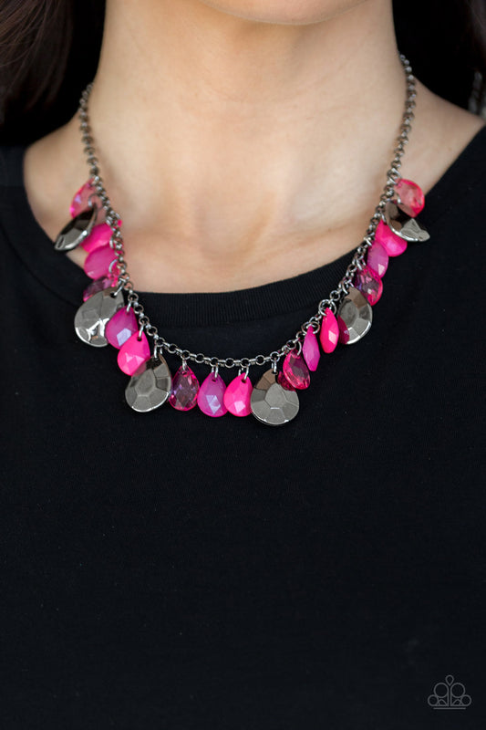 Hurricane Season Pink Necklace