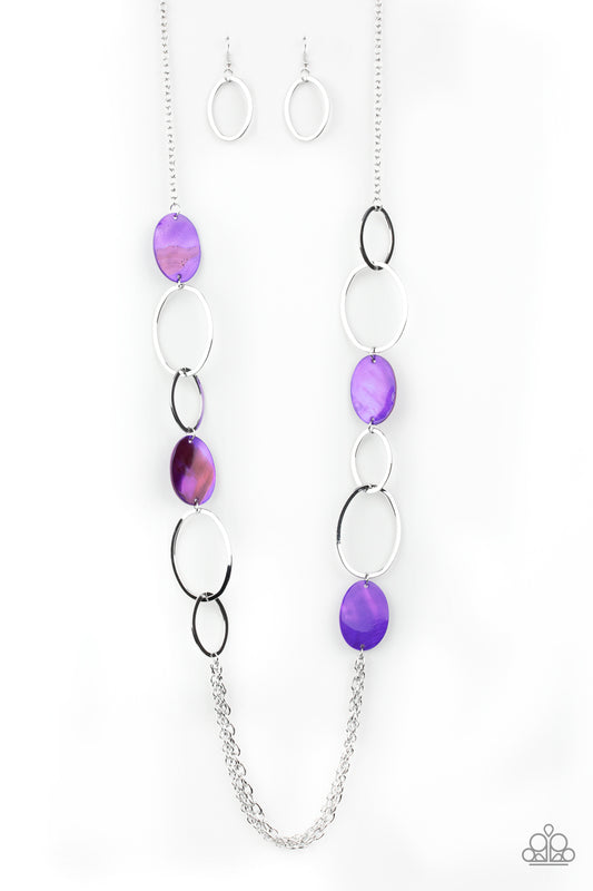Kaleidoscope Coasts Purple Necklace