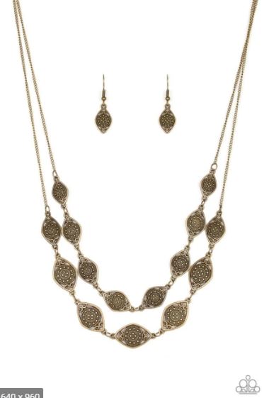 Make Yourself At HOMESTEAD Brass Necklace