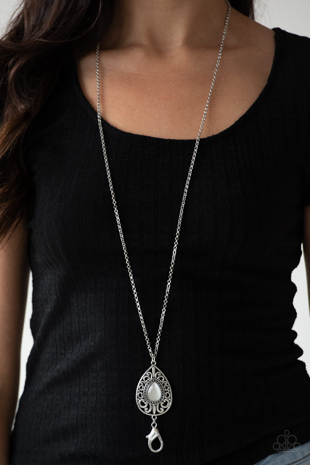 Modern Majesty White Lanyard