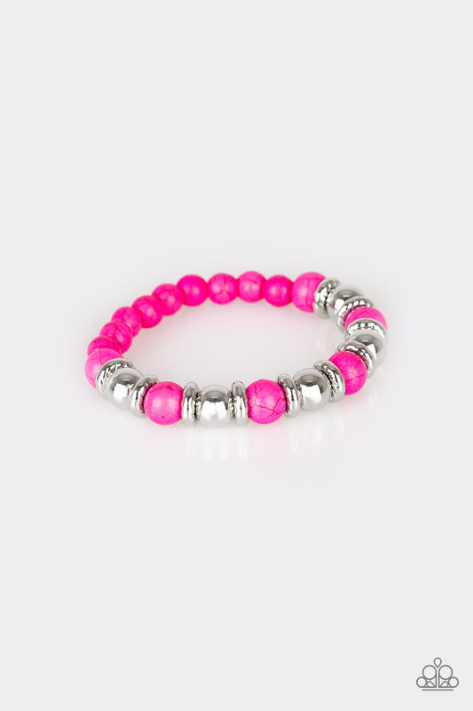 Across The Messa Pink Bracelet