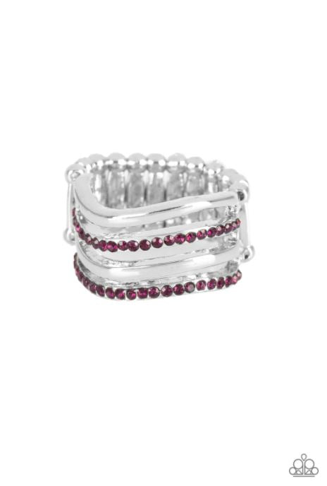 Pageant Wave Purple Ring