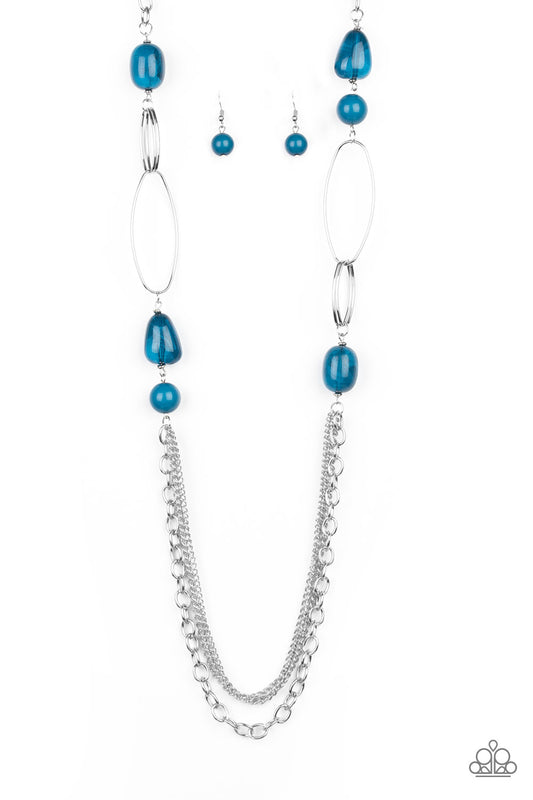 Pleasant Promenade Blue Necklace