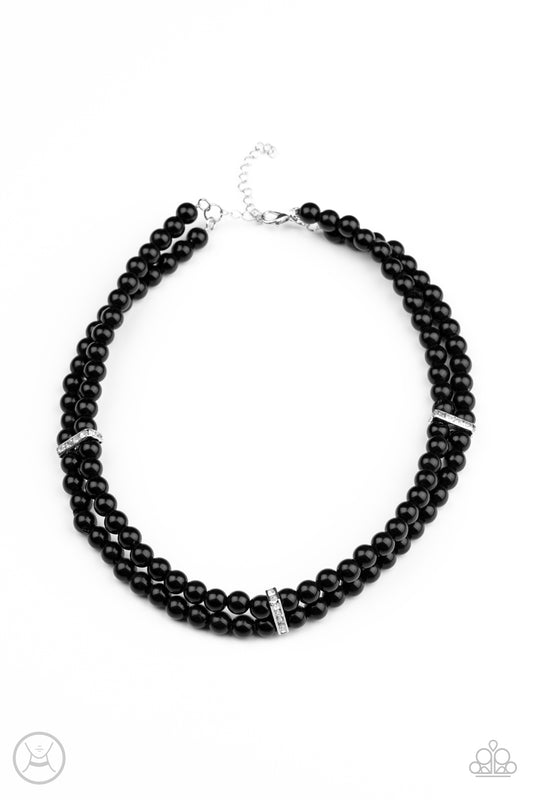 Put On Your Party Dress Black Necklace
