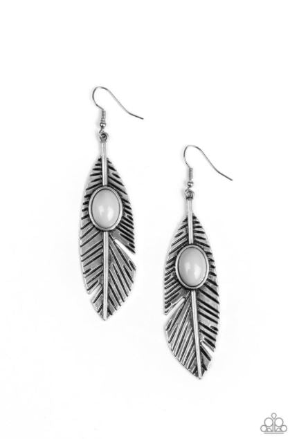 Quill Thrill Silver Earring