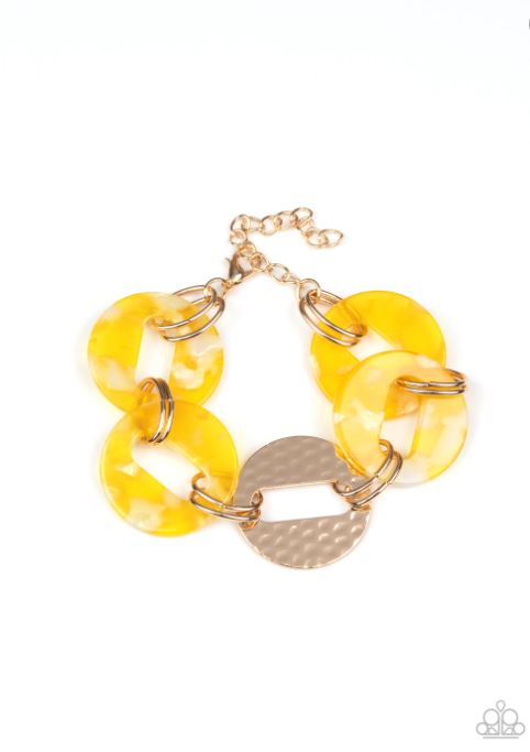 Retro Recharge Yellow Bracelet