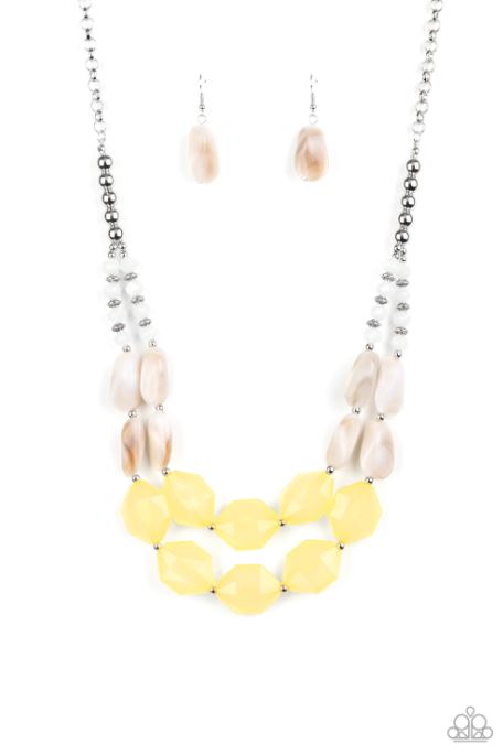 Seacoast Sunset Yellow Necklace