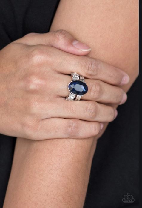 Shine Bright Like A Diamond Blue  Ring