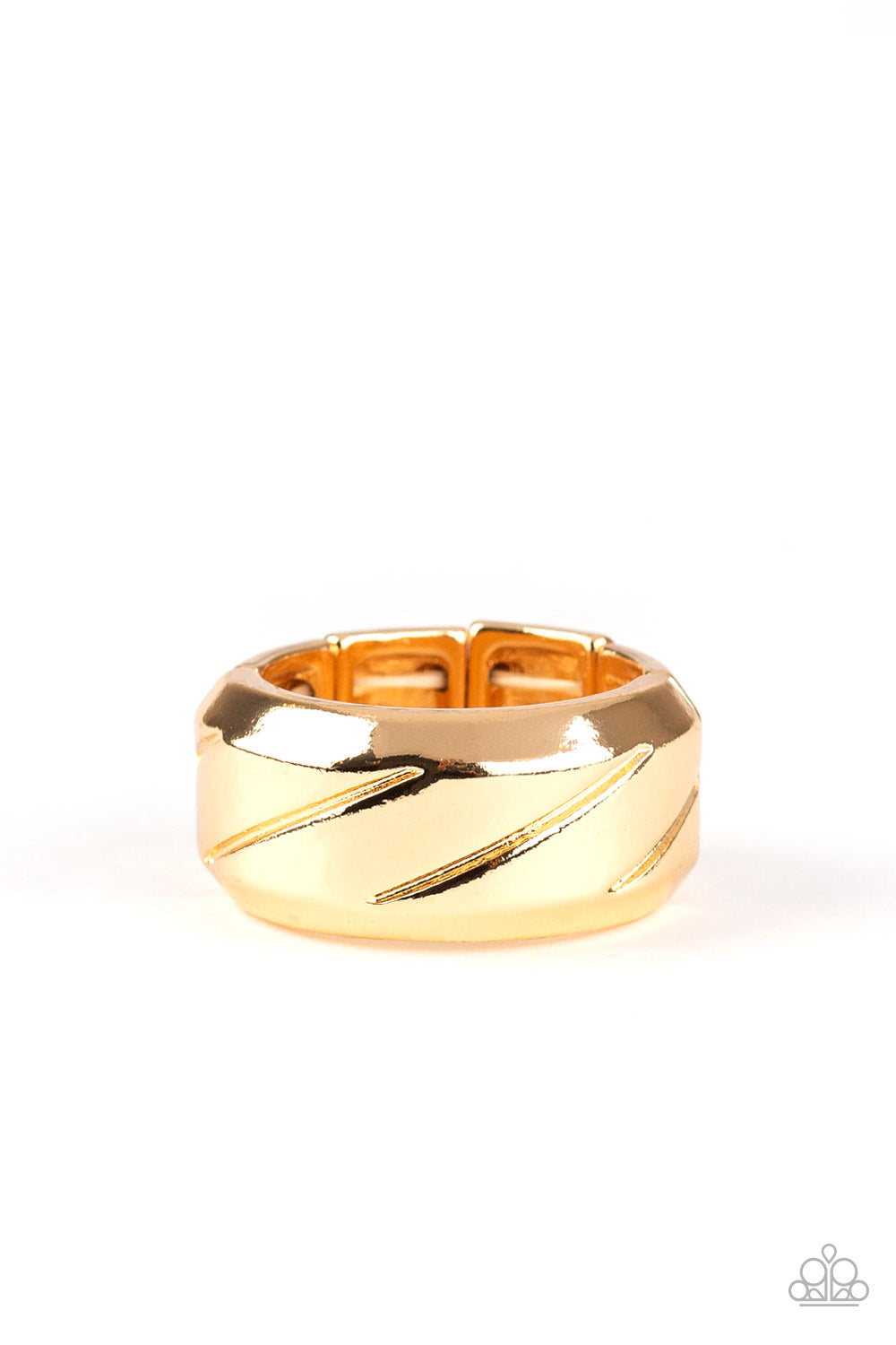 Sideswiped Gold Ring