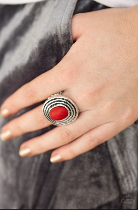 Spiraling Sands Red Ring