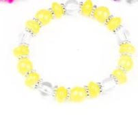 Starlet Shimmer Yellow Glassy Bracelet