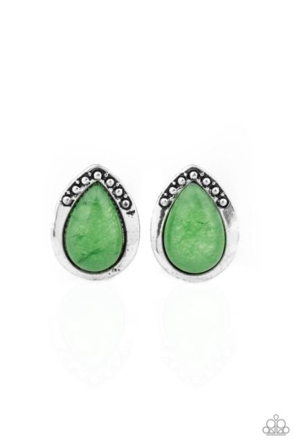 Stone Spectacular Green Post Earring