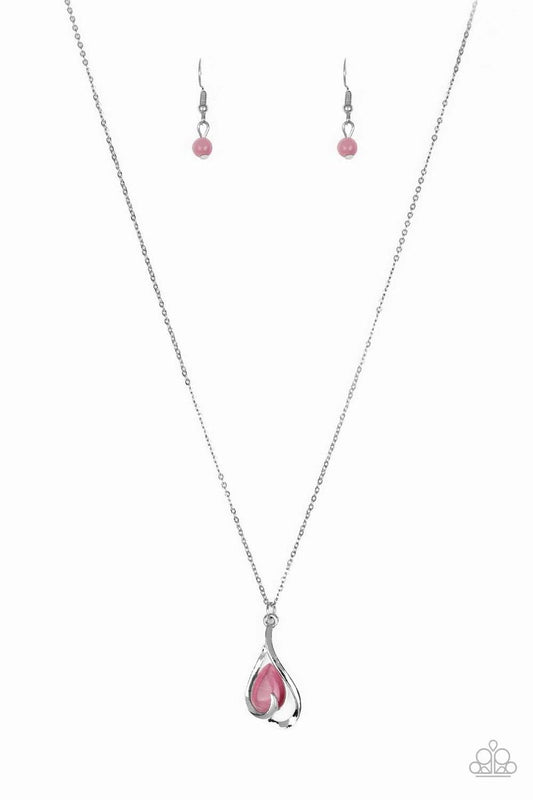 Tell Me A Story Pink Necklace