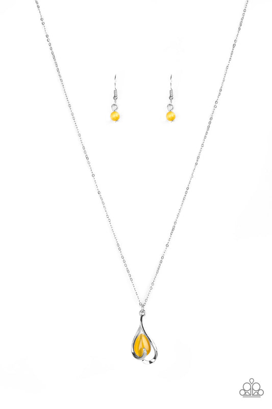 Tell Me A Story Yellow Necklace