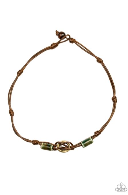 The Broncobuster Green Urban Necklace