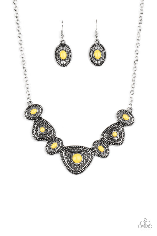 Totally TERRA-torial Yellow Necklace