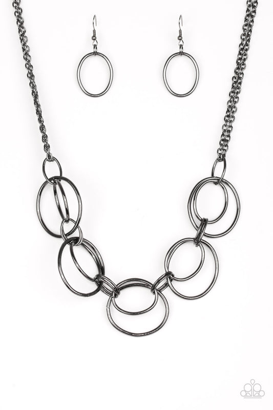 Urban Orbit Black Necklace