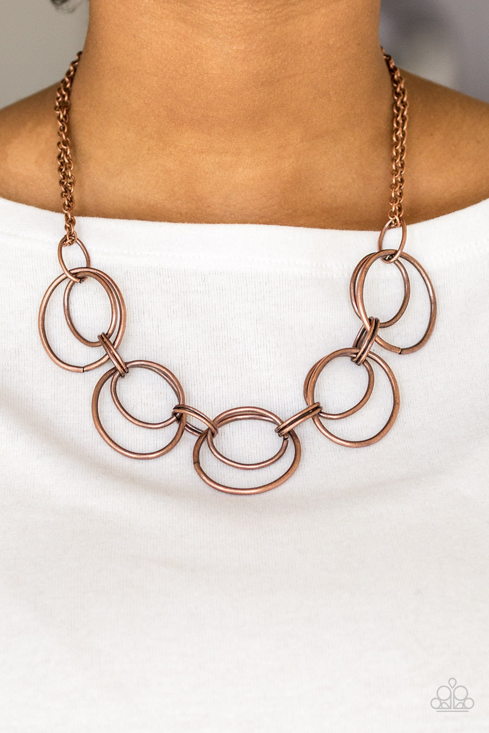 Urban Orbit Copper Necklace