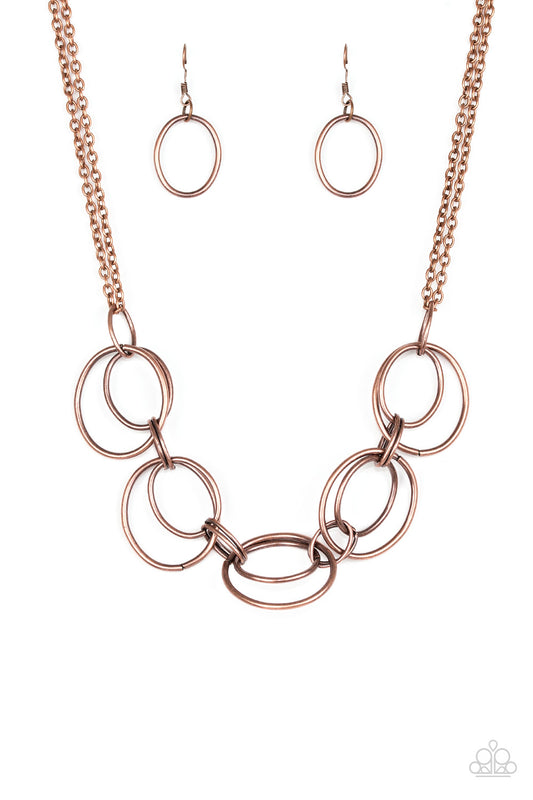 Urban Orbit Copper Necklace