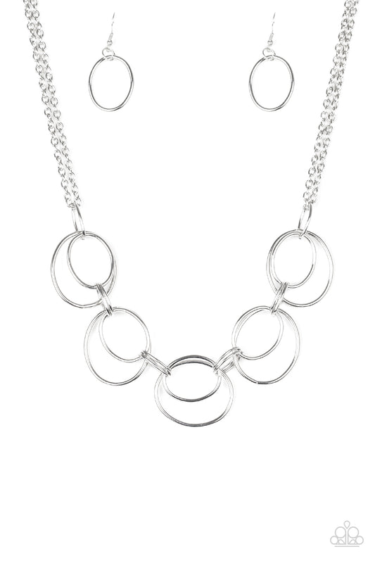 Urban Orbit Silver Necklace