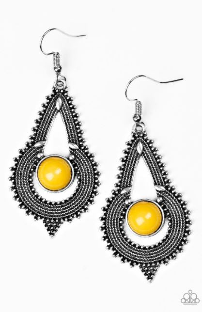 Zoomin' Zumba Yellow Earring